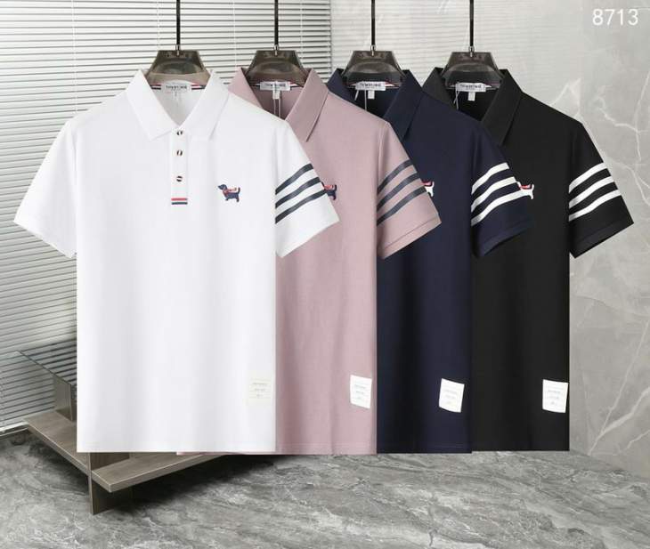 Picture of Thom Browne Polo Shirts Short _SKUThomBrowneM-4XL13xr2125428